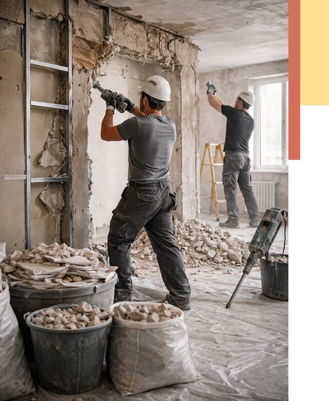 Демонтажные работы в Реже от 2957 руб. — услуги и цена под ключ | ОТДЕЛОЧНИК-Реж