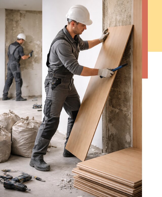 Демонтаж стеновых панелей в Реже от 3834 руб. за м² быстро и недорого | ОТДЕЛОЧНИК-Реж