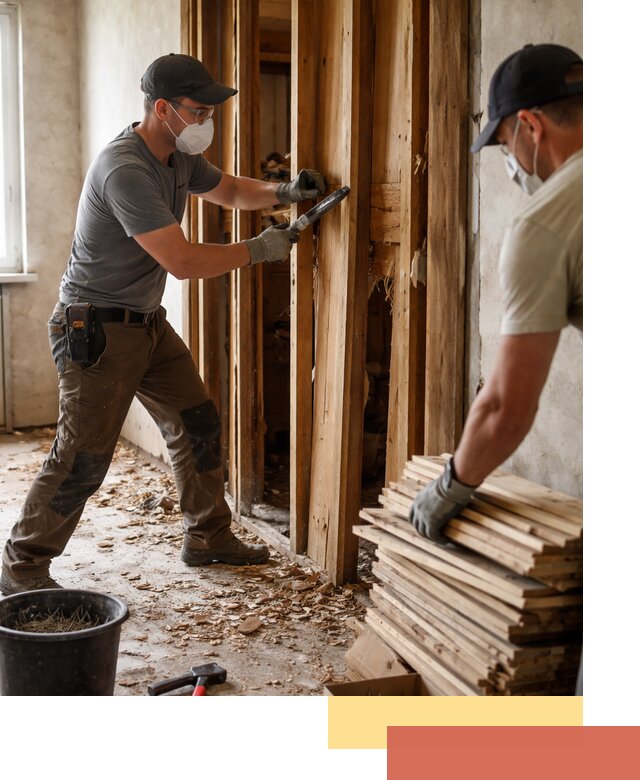 Демонтаж деревянных перегородок в Реже быстро и аккуратно