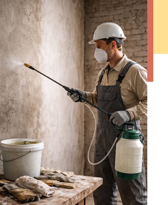 Антисептическая обработка стен в Реже от 1314 руб. — быстро и недорого | ОТДЕЛОЧНИК-Реж