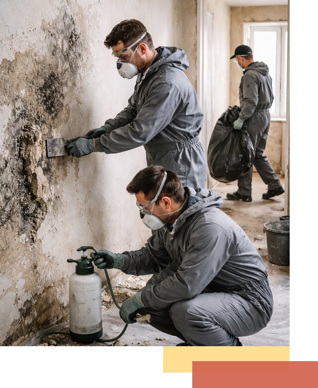 Удаление плесени со стен профессионально в Реже