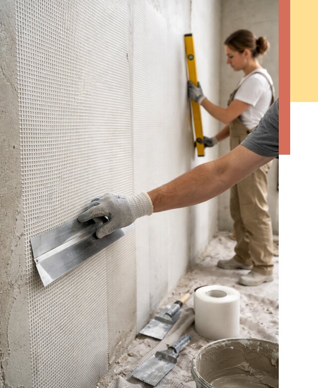 Армирование стен стеклосеткой в Реже от 3505 руб. под ключ | ОТДЕЛОЧНИК-Реж