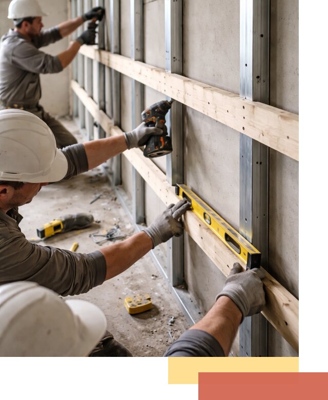 Устройство обрешетки под панели в Реже