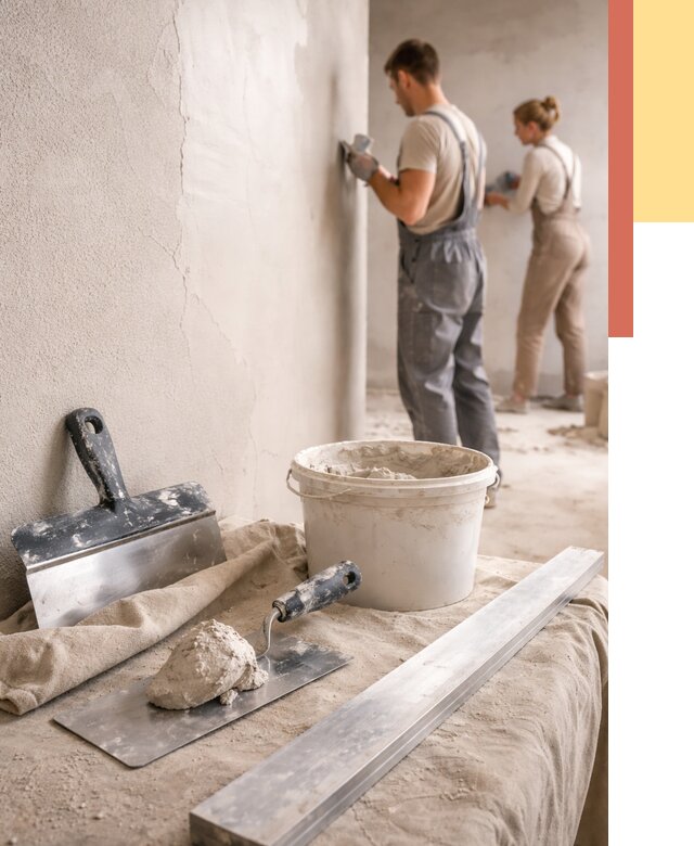 Штукатурка стен гипсовая в Реже от 4929 руб/м2 — быстро и недорого | ОТДЕЛОЧНИК-Реж