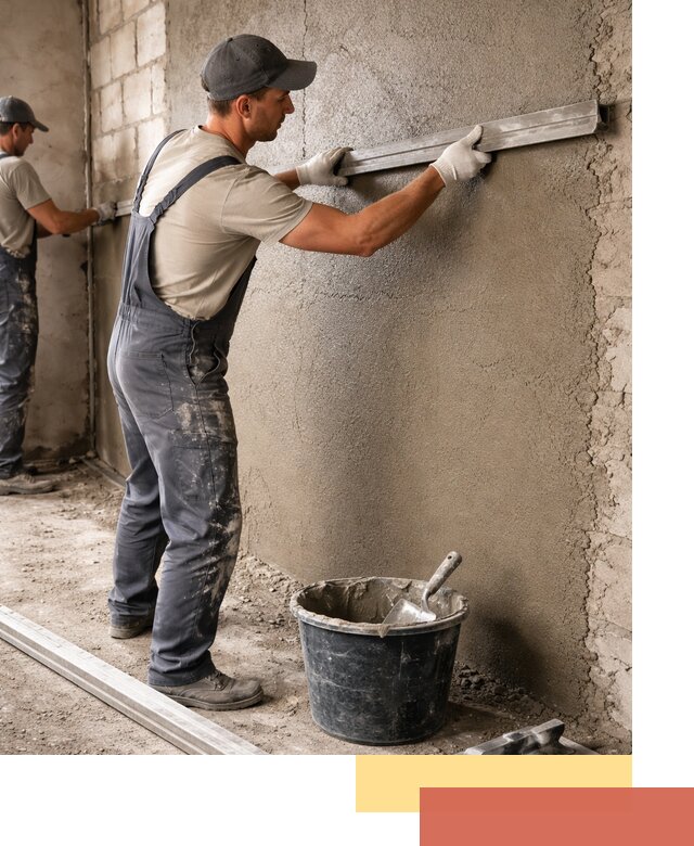 Штукатурка стен цементно-песчаная в Реже профессионально