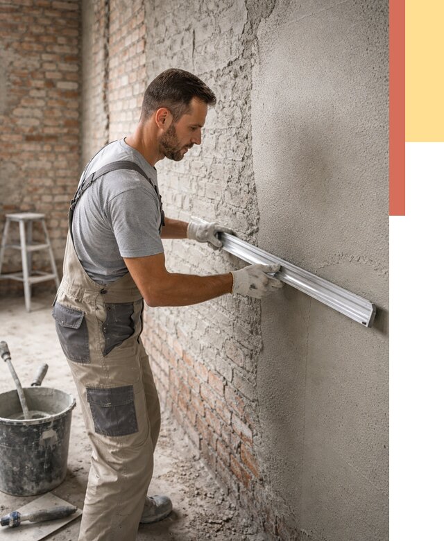 Штукатурка кирпичных стен в Реже от 4929 руб/м2 — быстро и недорого | ОТДЕЛОЧНИК-Реж