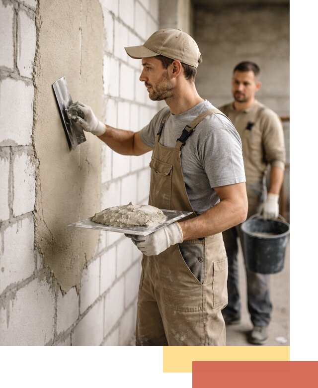 Штукатурка стен из газобетона в Реже под ключ