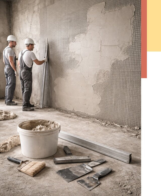 Штукатурка стен по сетке в Реже от 6024 руб./м2 — быстро и недорого | ОТДЕЛОЧНИК-Реж