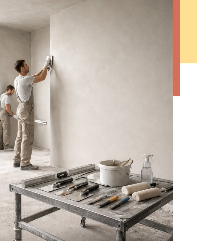 Штукатурка стен под покраску в Реже от 4929 руб./м² — качественно и недорого | ОТДЕЛОЧНИК-Реж