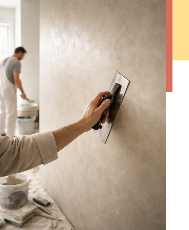 Венецианская штукатурка в Реже от 3834 руб/м² — нанесение стен под ключ | ОТДЕЛОЧНИК-Реж