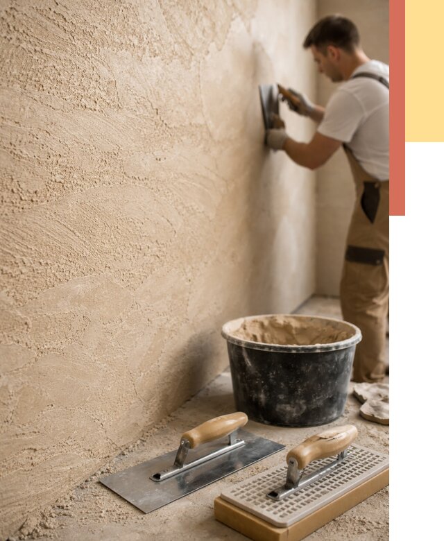 Декоративная штукатурка травертин в Реже от 1972 руб/м2 — качественно и недорого | ОТДЕЛОЧНИК-Реж