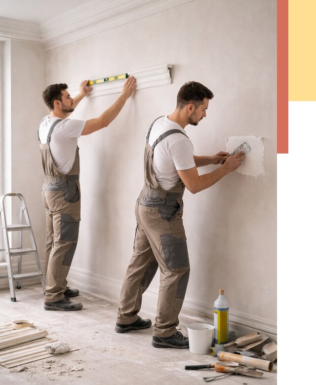 Монтаж лепнины на стены в Реже от 4929 руб. — недорого, быстро | ОТДЕЛОЧНИК-Реж