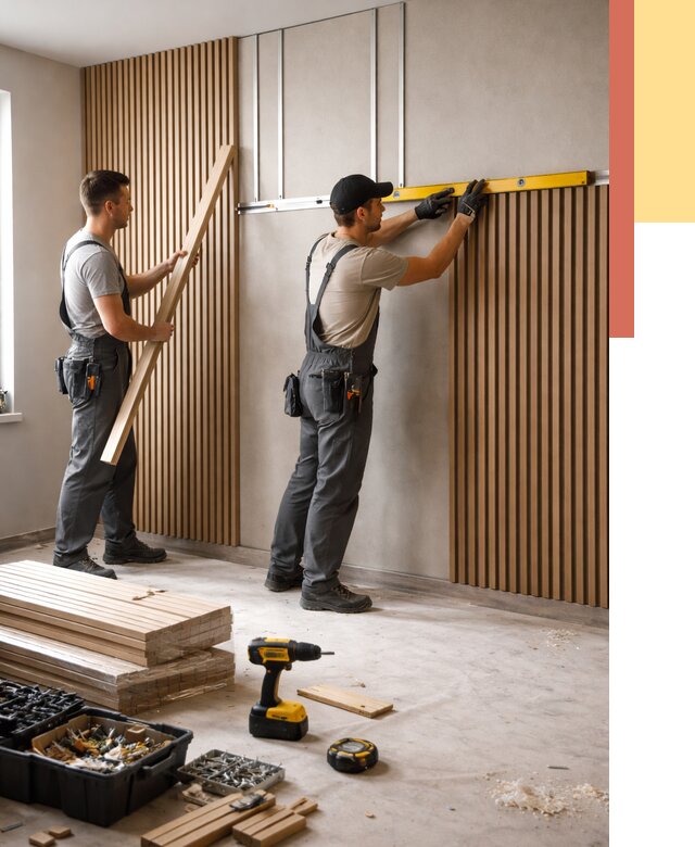 Монтаж реечных панелей на стены в Реже от 1314 руб. — быстро и недорого | ОТДЕЛОЧНИК-Реж