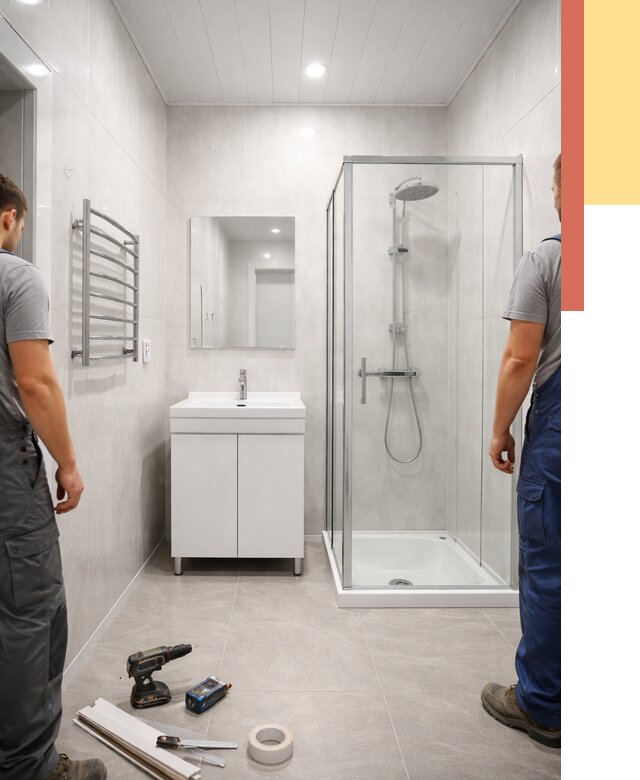 Отделка ванной комнаты панелями ПВХ в Реже от 4929 руб. за м2 | ОТДЕЛОЧНИК-Реж