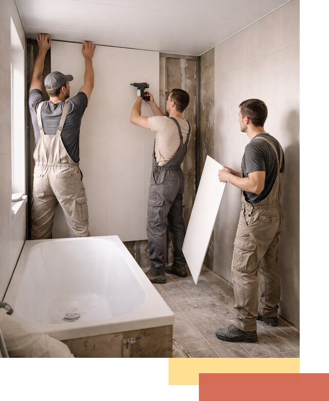 Отделка ванной панели ПВХ профессионально в Реже