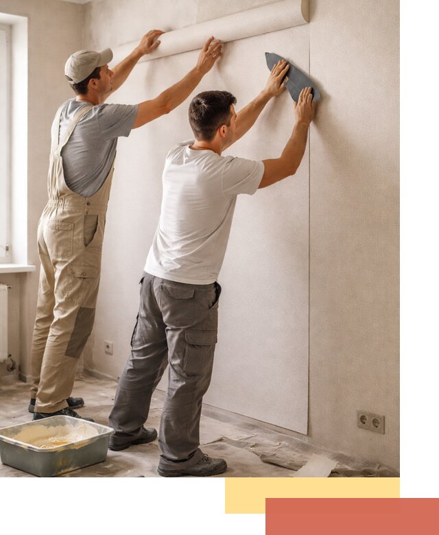 Поклейка виниловых обоев в Реже профессионально и качественно