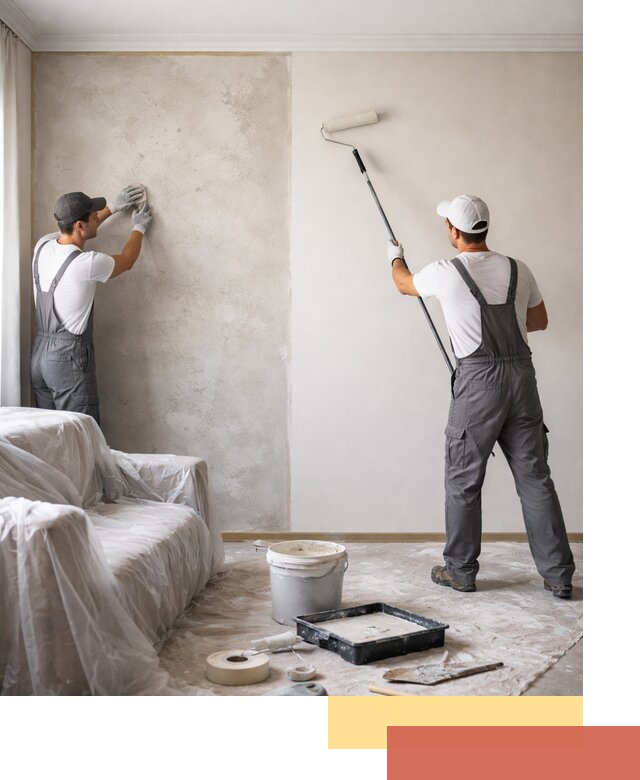 Покраска стен антивандальной краской в Реже