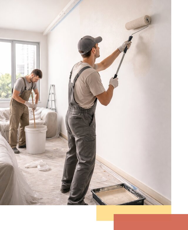 Покраска стен в офисе в Реже — быстрый и качественный ремонт