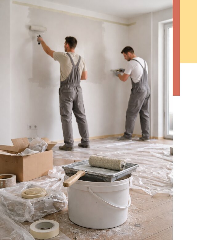 Покраска стен в квартире в Реже от 2738 руб/м2 — быстро и недорого | ОТДЕЛОЧНИК-Реж