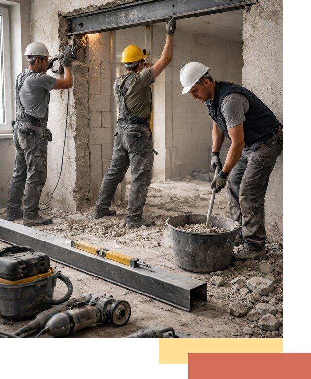 Создание проемов в стенах и несущих конструкциях в Реже