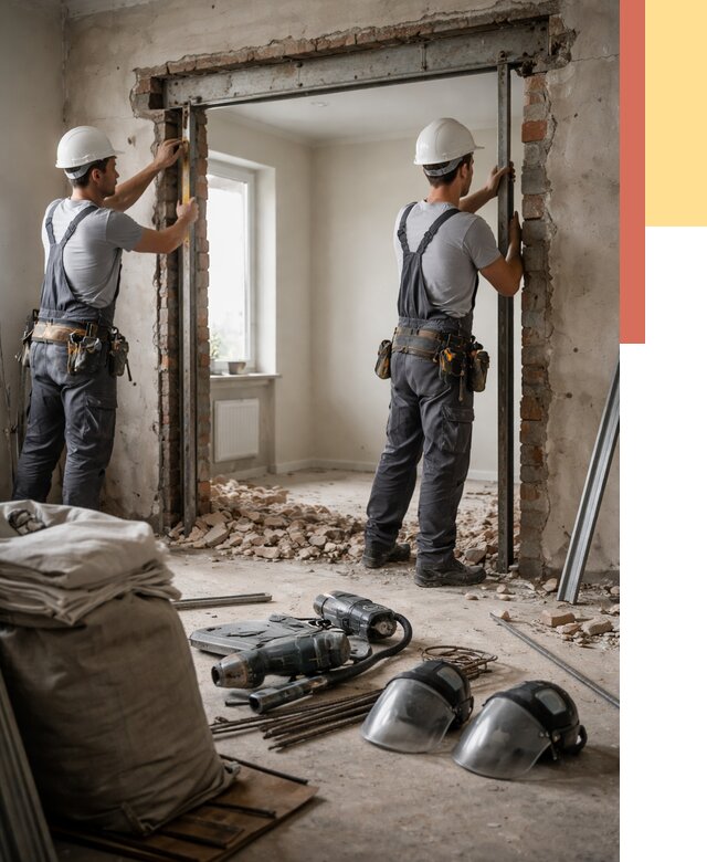 Расширение дверного проема в Реже от 13691 руб. под ключ | ОТДЕЛОЧНИК-Реж