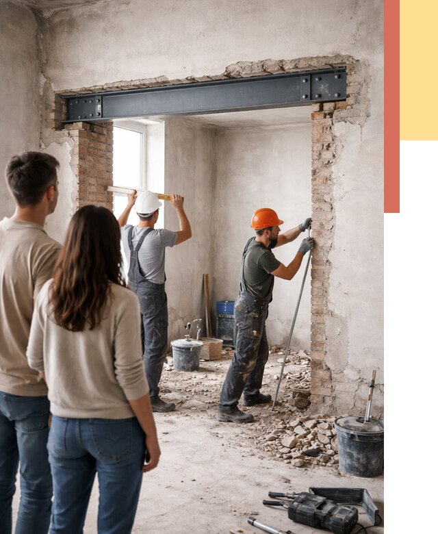 Усиление проема в стене в Реже от 10405 руб. — усиление дверного проема металлоконструкцией | ОТДЕЛОЧНИК-Реж