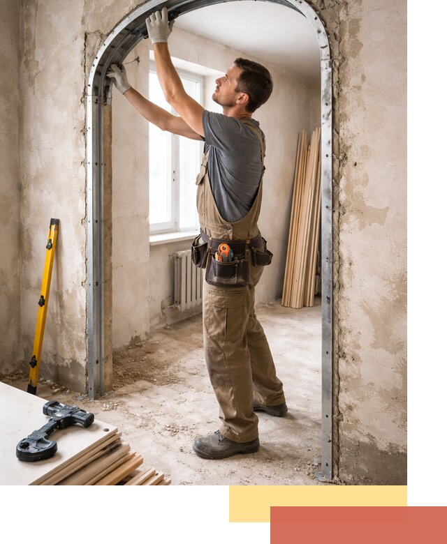 Устройство арочного проема в Реже под ключ