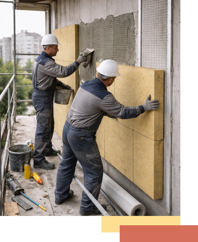 Утепление стен зданий и домов в Реже качественно и надежно