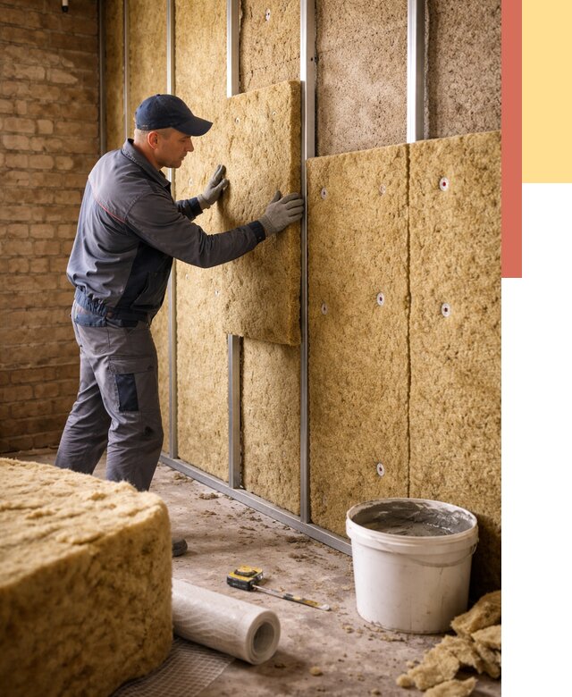 Утепление стен минватой в Реже от 1479 руб./м2 — недорого и быстро | ОТДЕЛОЧНИК-Реж