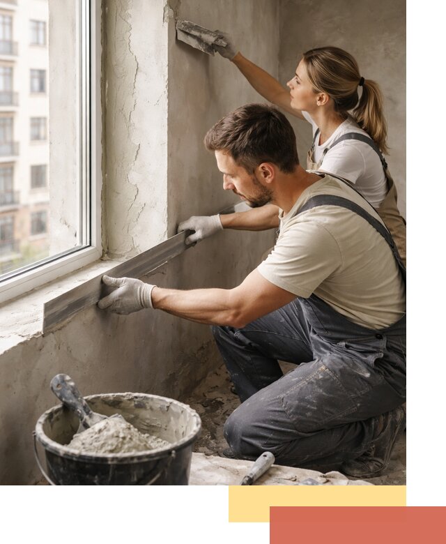 Штукатурка откосов дверей и окон профессионально в Реже