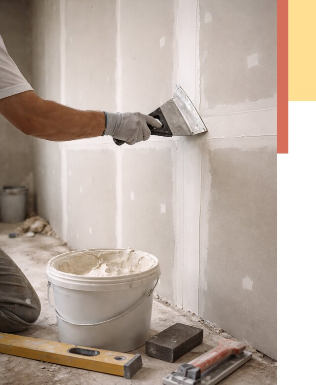 Шпаклевка перегородок из гипсокартона в Реже от 2738 руб. — услуги ОТДЕЛОЧНИК-Реж