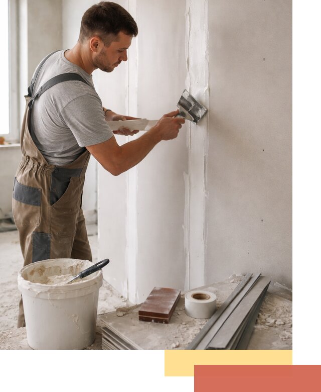 Шпаклевка перегородок из гипсокартона в Реже качественно и быстро