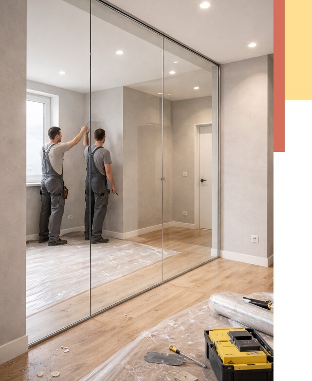 Безрамные стеклянные перегородки в Реже — монтаж от 10405 руб. | ОТДЕЛОЧНИК-Реж