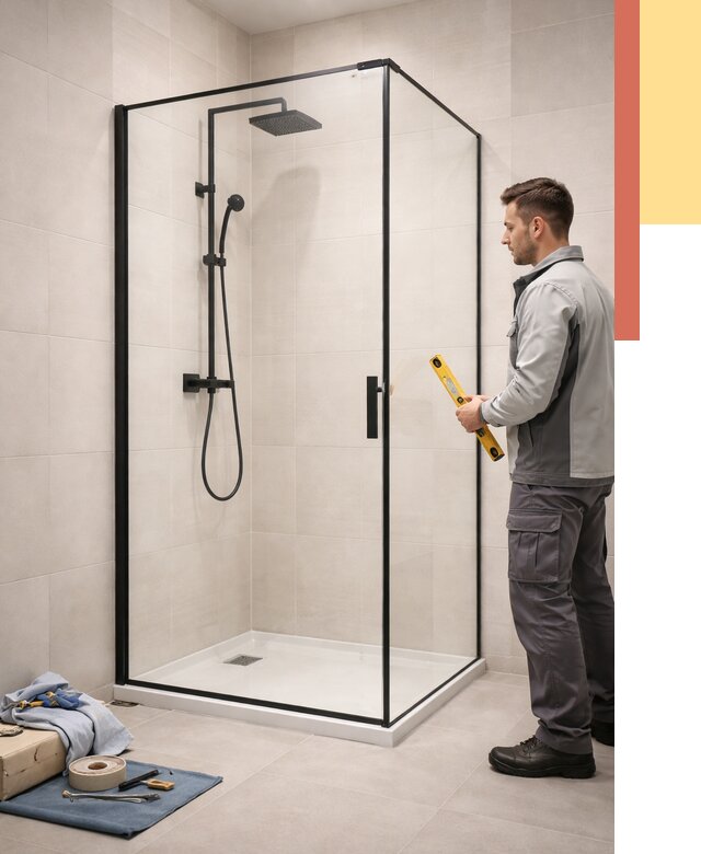 Стеклянные перегородки для душа в Реже от 13691 руб. | Монтаж под ключ — ОТДЕЛОЧНИК-Реж