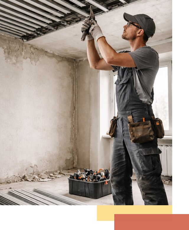 Демонтаж реечного потолка в Реже быстро и аккуратно