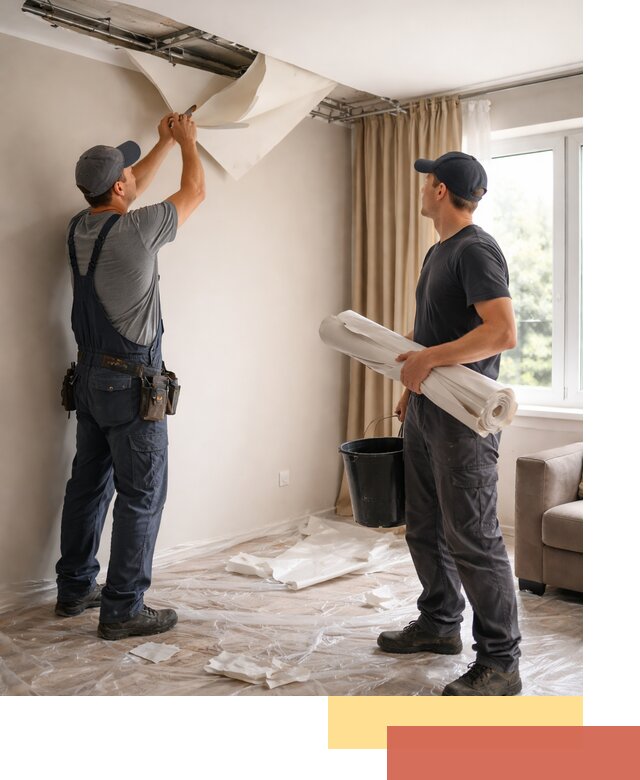 Демонтаж натяжного потолка в Реже быстро и аккуратно