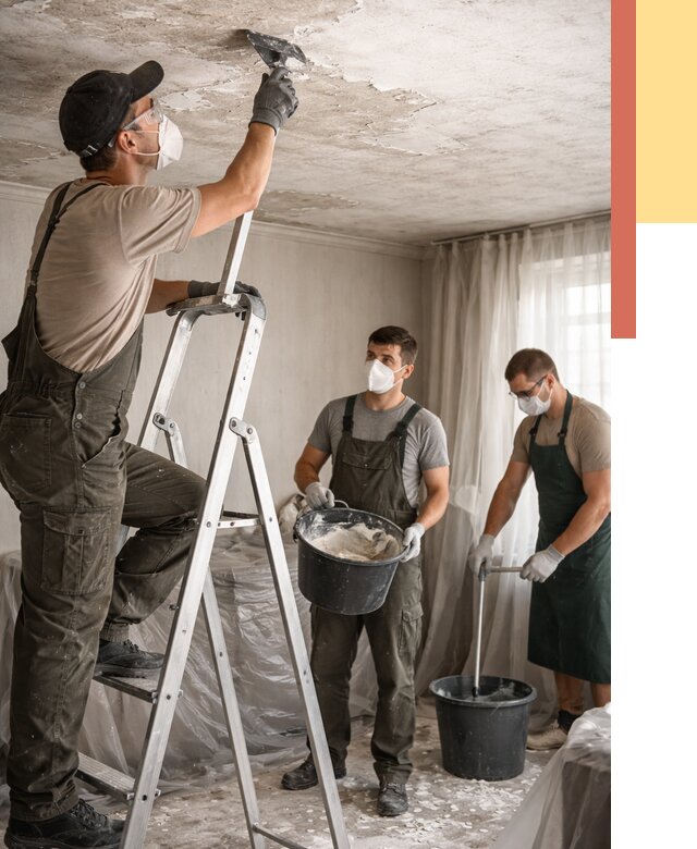 Удаление побелки с потолка в Реже от 2738 руб. быстро и недорого | ОТДЕЛОЧНИК-Реж