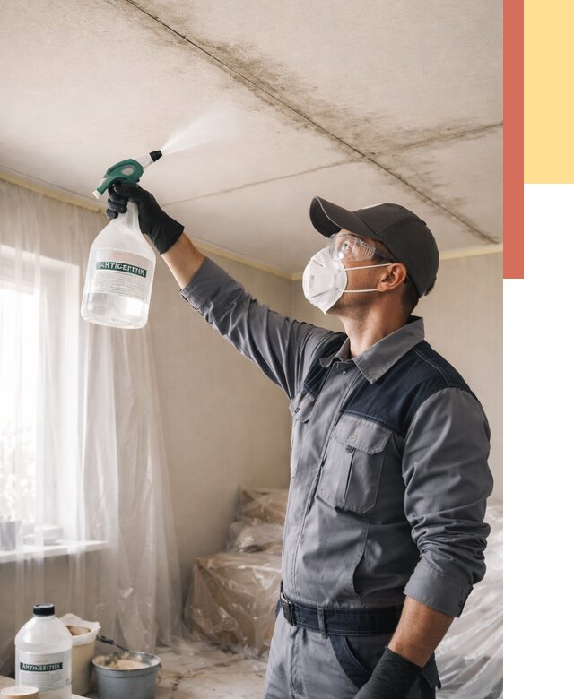 Антисептическая обработка потолка в Реже от 2738 руб. | ОТДЕЛОЧНИК-Реж