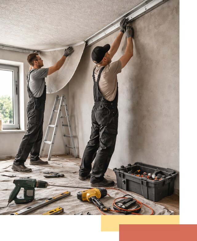 Монтаж фактурного натяжного потолка в Реже качественно и быстро