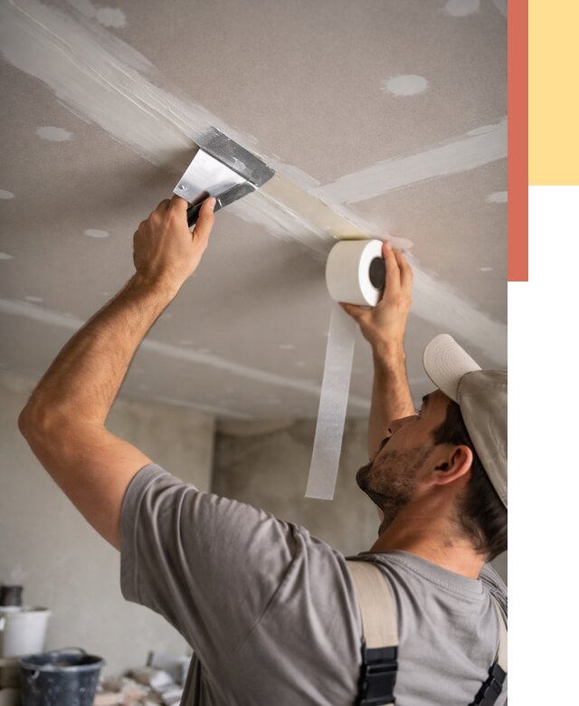 Обработка швов потолка ГКЛ в Реже от 8215 руб. под ключ | ОТДЕЛОЧНИК-Реж