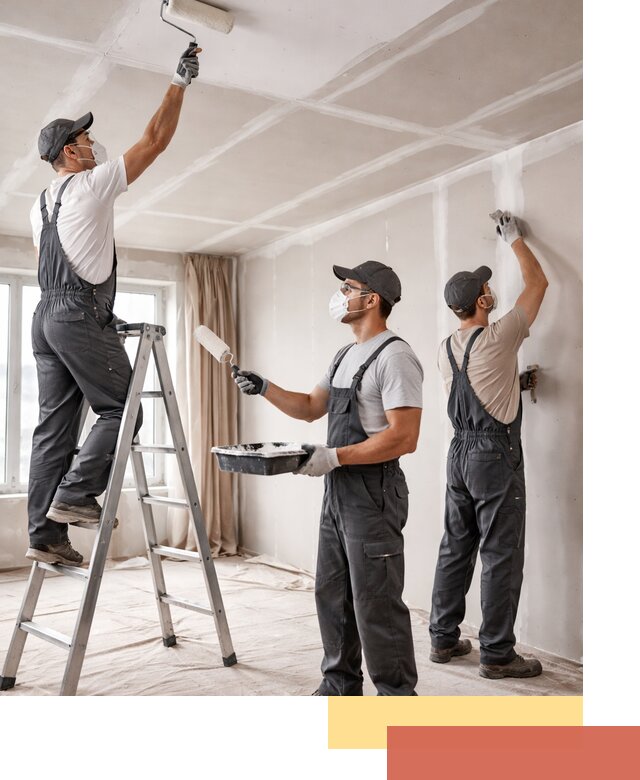 Покраска потолка из гипсокартона в Реже качественно и недорого