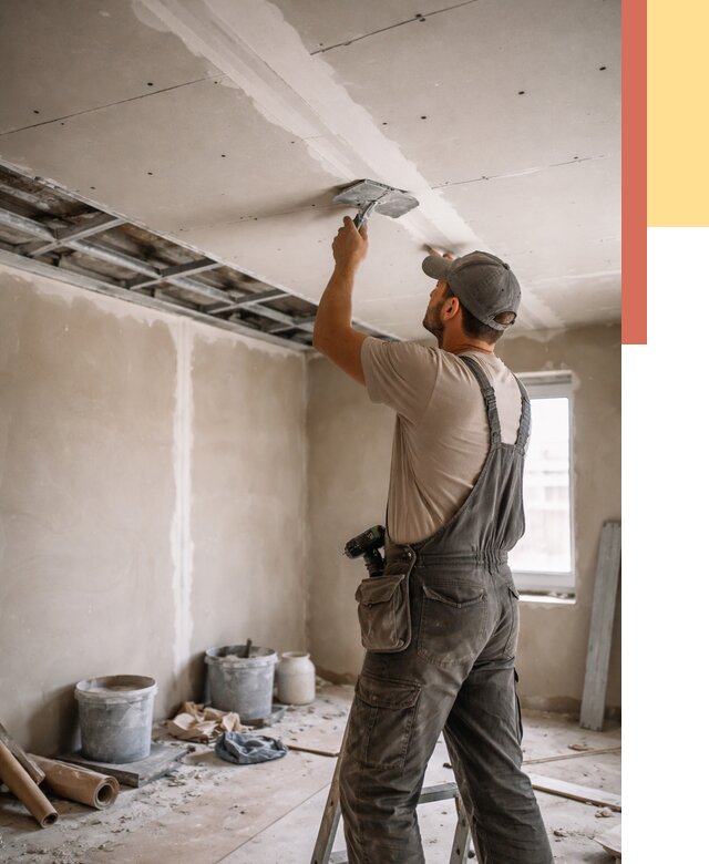 Ремонт потолка из гипсокартона в Реже от 712 руб./м² — быстро и недорого | ОТДЕЛОЧНИК-Реж