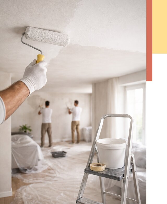 Покраска потолка акриловой краской в Реже от 2738 руб. | ОТДЕЛОЧНИК-Реж