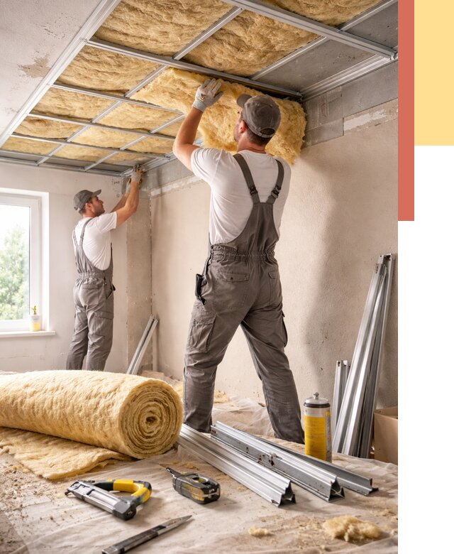 Утепление потолка в Реже от 7886 руб/м2 — недорого, быстро, под ключ | ОТДЕЛОЧНИК-Реж