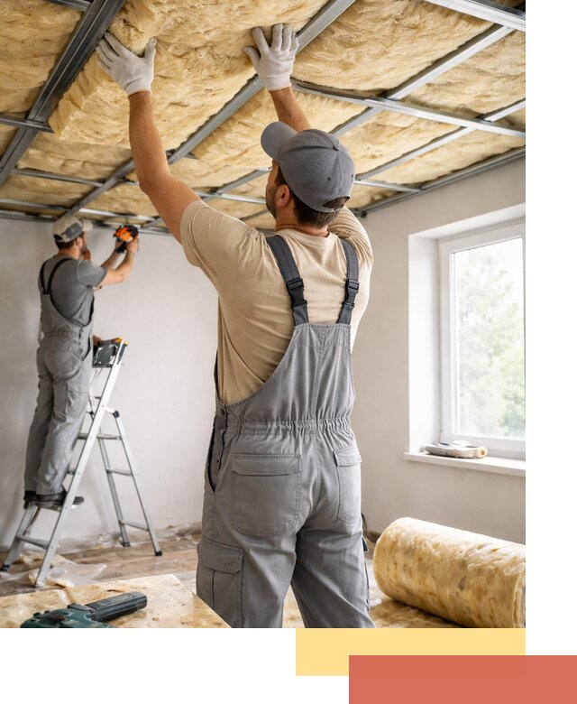 Утепление потолка под ключ в Реже качественно и быстро