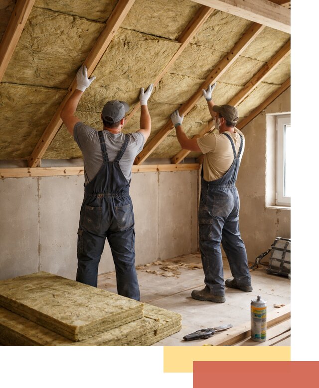 Утепление потолка минеральной ватой в Реже